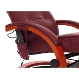thumbnail of Massage-Fernsehsessel inkl. Fußhocker bequem und gemütlich | HxBxT 98x66x89 cm |  Massagefunktion | Kunstleder |  Schwarz |  Relaxsessel Massagesessel