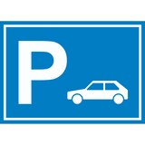 thumbnail of Auto PKW Parkplatz Schild waagerecht A2 (420x594mm)