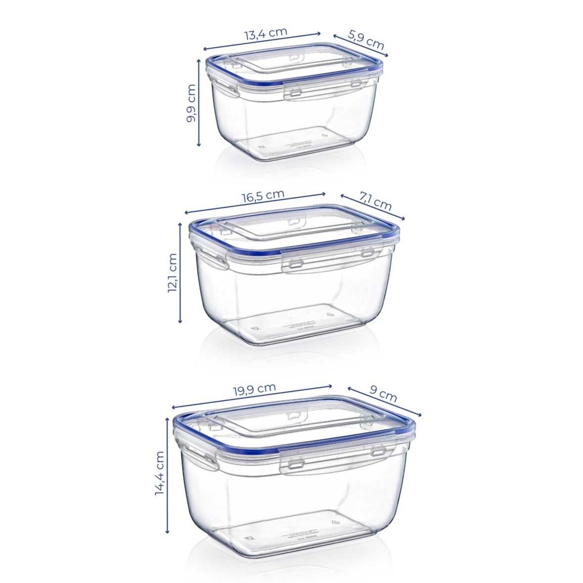 Hermia Concept, Alesta- FRM1140, Transparent, Vorratsdosen, 100% Plastik