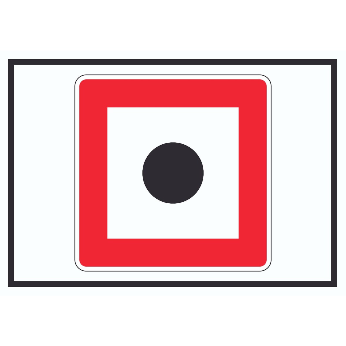 Schallzeichen geben  Schild mit Symbol Horn benutzen A6 Rückseite selbstklebend