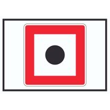 thumbnail of Schallzeichen geben  Schild mit Symbol Horn benutzen A6 Rückseite selbstklebend