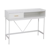 thumbnail of SVITA VALEO smalle consoletafel met plank, staande plank, gangtafel met lade, wit