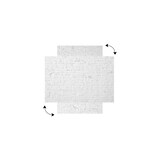 thumbnail of ALLboards Tableau Magnétique en Métal Motif Mur en Brique Blanche 90x60cm, MetalBoards pour tout type d’Aimants