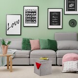 thumbnail of Relaxdays Sitzwürfel, faltbar, Sitzhocker mit Stauraum, Kordsamt, quadratisch, mit Deckel, Samthocker 38x38x38 cm, grau