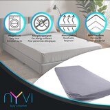 thumbnail of Spannbettlaken DreamScience Heavy Jersey  - Spannbetttuch, Formstabil, 160g/m², Rundum-Gummizug, Bügelfrei 120x200 - 130x200 cm weiß