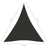 thumbnail of vidaXL Sonnensegel Oxford-Gewebe Dreieckig 5x6x6 m Anthrazit