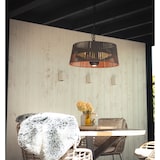 thumbnail of Stufa da esterno Sunred Artix Corda Bright sospeso olefina marrone 1800 Watt