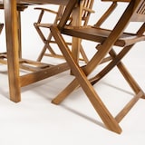 thumbnail of Conjunto mesa de jardín extensible y 4 sillones teca