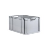 thumbnail of PROREGAL SparSet 10x Eurobox NextGen Economy mit Auflagedeckel & 4x Verschlüsse Rot, Griffe offen, HxBxT 32x40x60cm, 65L, Eurobehälter, Box