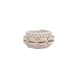 thumbnail of Bazar Bizar Servetring van rotan schelpen 7x7x2 cm wit
