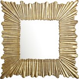 thumbnail of Wandspiegel 75x75 cm Metall Design Hängespiegel Gold, Aluminium Dekospiegel Quadratisch mit Rahmen, Spiegel Wand Groß, Flurspiegel Garderobenspiegel