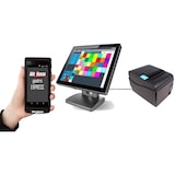 thumbnail of Netzwerk Kassensystem für Restaurant mit 5" Bestellterminal, Bondrucker, Hauptkasse