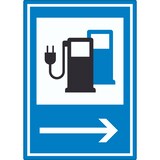 thumbnail of Stromtankstelle 365-65 Pfeil rechts Symbol Aufkleber A2 (420x594mm)