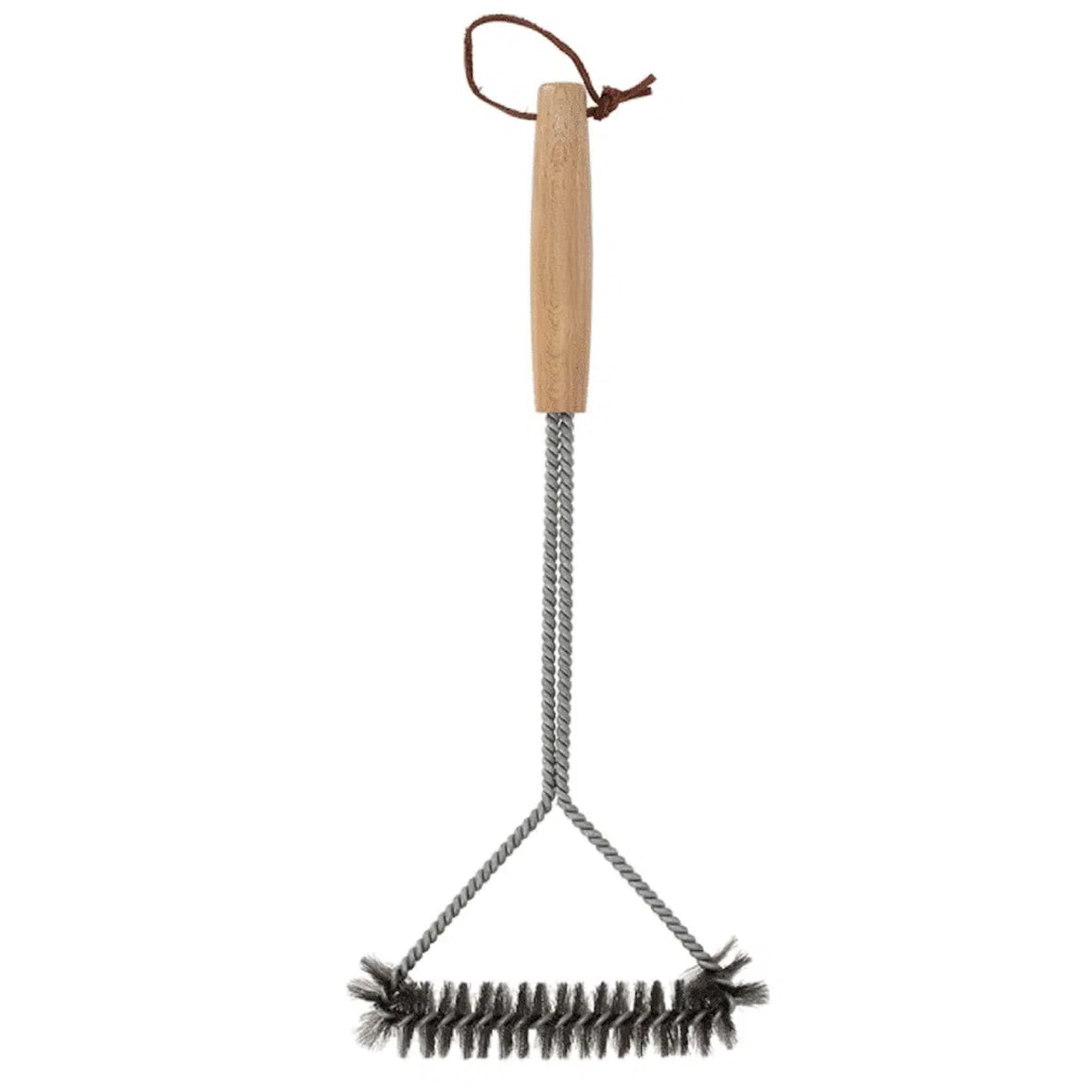Esschert Design Grillbürste Buchenholz Edelstahl Borsten Reinigungsbürste 38cm