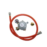 thumbnail of Gasline Gas Standherd mit Elektrobackofen GAG90GOXFLE Edelstahl mit Flaschenschrank 90cm Propan Regler 50Mbar + Gasschlauch