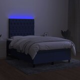 thumbnail of vidaXL Boxspringbett mit Matratze & LED Blau 120x190 cm Stoff