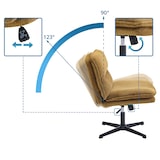 thumbnail of Cadeira giratória Schneidersitz / Cadeira lounge Criss Cross 20 Tecido castanho hjh LIVING