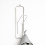 thumbnail of DanDiBo Wandhaken Garderobe Garderobenhaken Weiß Kleiderhaken Büroklammer 32 cm Klammer Jackenaufhänger Haken Metall