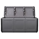 thumbnail of Coffre de rangement 330L Gris/Noir 138 x 53 x H57cm Poignées de transport polypropylène INTEC
