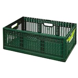 thumbnail of 8 x Stabile Klappbox aus Kunststoff + 1 x Transportroller mit vier Lenkrollen in grün