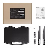 thumbnail of ONKRON zusätzliche AV-Ablage für TV-Ständer Standfuss TS1881-BLK / WHT höhenverstellbar tragbar bis 4,5 kg LxB 510x320 mm APT1881 Schwarz