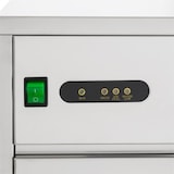 thumbnail of Powericer XXXL Eiswürfelmaschine 260W 50kg/Tag 10kg Behälter Edelstahl Silber