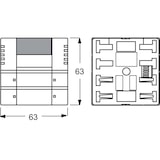 thumbnail of Busch-Jaeger Bedienelement 2/4-fach 6128/28-866 2CKA006134A0325