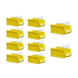 thumbnail of PROREGAL 10x Gelbe Sichtlagerbox 2.0 mit Abdeckung | HxBxT 7,5x10x17,5cm | 0,8 Liter | Sichtlagerbehälter, Sichtlagerkasten