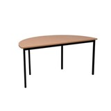 thumbnail of PROREGAL Bürotisch Wolf | Halbkreis | HxBxT 75x160x80 cm | Schwarz-Buche