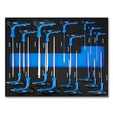 thumbnail of EBERTH schuimrubberen inzetstuk voor gereedschap 134-delige gereedschapsset, schuimrubberen gereedschapsinzetstuk, blauw
