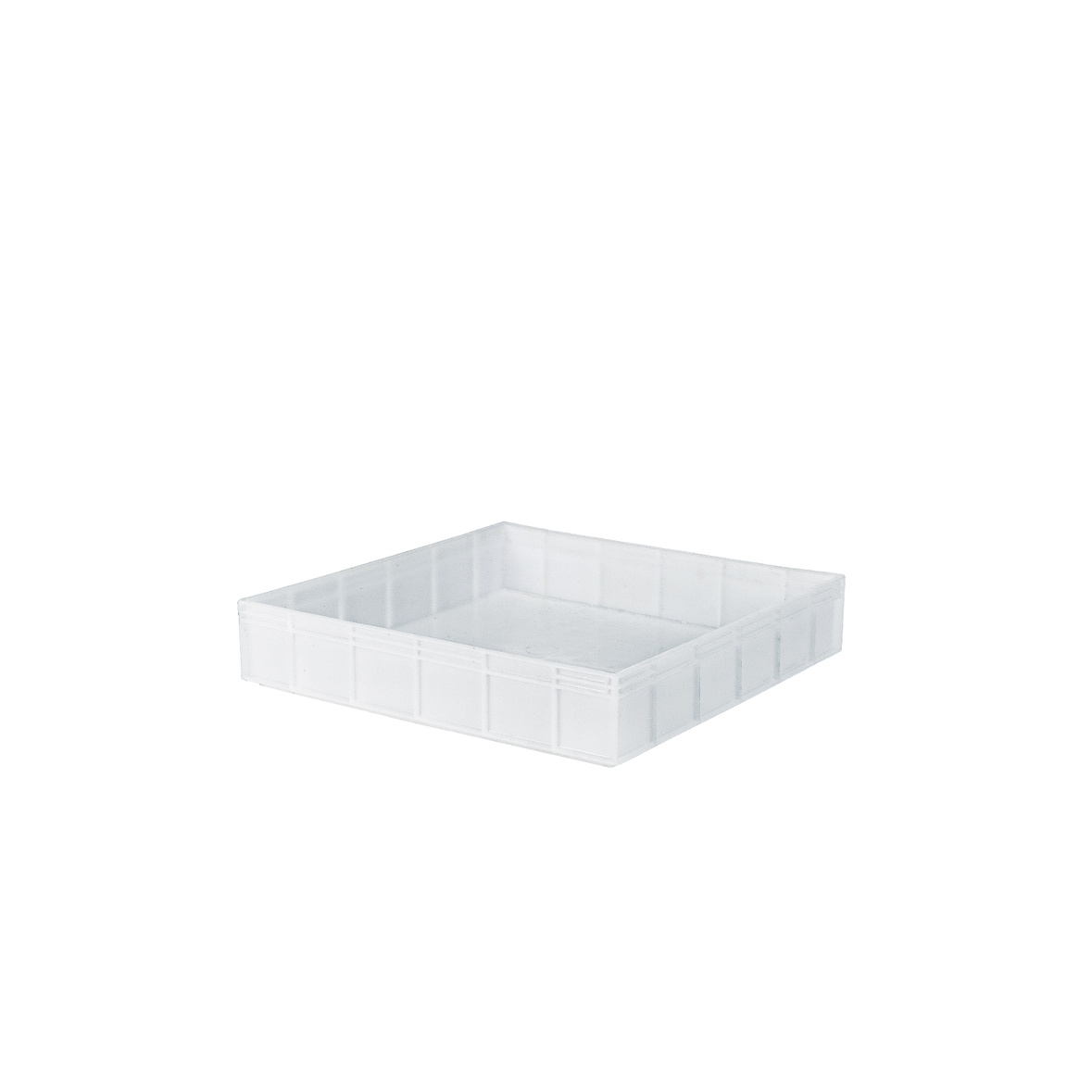 Caisse à pâte/pizza rectangulaire empilable professionnelle | 12 litres | 400x400x80 | Blanc | DENOX