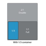 thumbnail of Tampa para recipiente Vogue Black One-Third Gastronorm