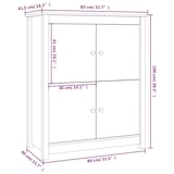 thumbnail of Helloshop26 - Buffet Sideboard Kommode Kleiderschrank Aufbewahrungsmöbel Organizer für Küche Wohnzimmer Lounge 83 x 41,5 x 100 cm 02_0030522