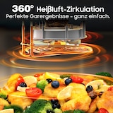 thumbnail of 9L XL Heißluftfritteuse Airfryer mit Sichtfenster & Touchscreen, 360° Heißluft-Technologie, LED-Anzeige, 9 Programme, 2350W, fettarm & ohne Öl
