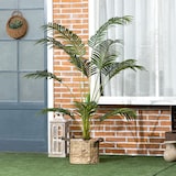 thumbnail of HOMCOM palmera areca artificial 170 cm árbol artificial con 11 hojas realistas y maceta de plástico decoración para interior salón oficina