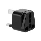 thumbnail of Intirilife 4x Steckdosen Adapter in SCHWARZ - 4er Set UK Typ G Stromadapter Reisestecker für z.B. Deutschland, Italien, Spanien, Frankreich