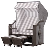 thumbnail of Strandkorb deVries Profi Ostsee Fehmarn - PE grau - Modell 989