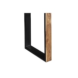 thumbnail of Baumkantentisch 300 x 100 cm Akazie massiv naturfarben schwarzem U-Gestell aus Metall + Holz MELBOURNE