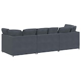 thumbnail of vidaXL Modulares Sofa mit Kissen Samt Dunkelgrau