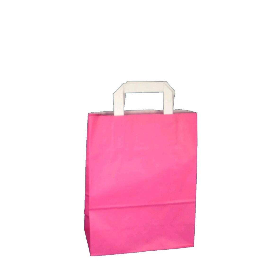 250 Papiertragetaschen Geschenktüten rosa / pink L 32+12x40cm