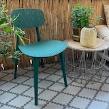 thumbnail of Besucherstuhl / Gartenstuhl ARTIFO HOL Kunststoff grün hjh OFFICE