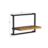 thumbnail of Etagère murale industrielle 50 cm en bois de manguier massif naturel Allister