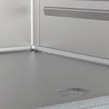 thumbnail of Frigorífico expositor de acero inoxidable, 2 puertas, refrigeración por aire, GN2/1, 211 x 134.7 x 85.4cm, con cerradura, 1400L CORECO 10285 Vaiotec