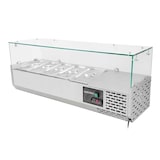 thumbnail of Kühlaufsatz mit Glasabdeckung 5xGN1/4, 1200 x 335 mm