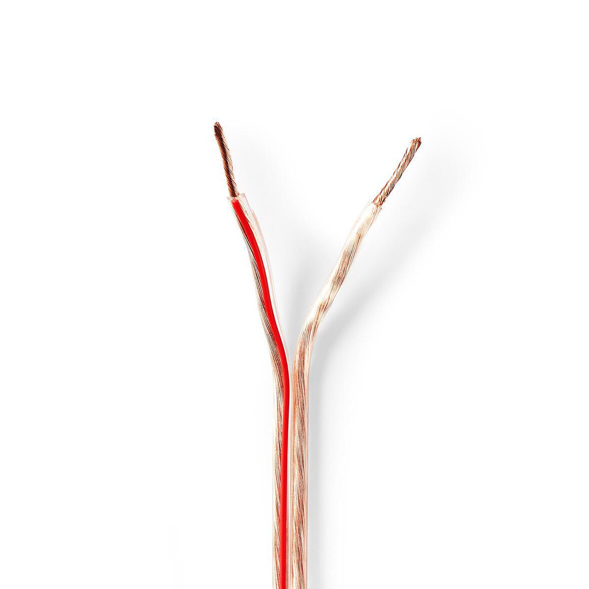 Nedis Lautsprecherkabel - 2 x 1.50 mm² - Kupfer - 100.0 m - Rund - PVC - Transparent - Rolle