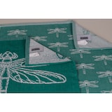 thumbnail of DoubleDry Theedoeken en Keukenhanddoeken Set 12 st - 100% katoen - smaragdlibel, groenblauw