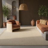 thumbnail of Teppich Balkon Unifarben Pflegeleicht Waschbar Strapazierfähig Terrasse Küche Läufer Beige 80x250 cm OEKO-TEX – ORIANA von Kadima Design