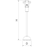 thumbnail of Columna con dispensador de gel hidroalcohólico y guantes