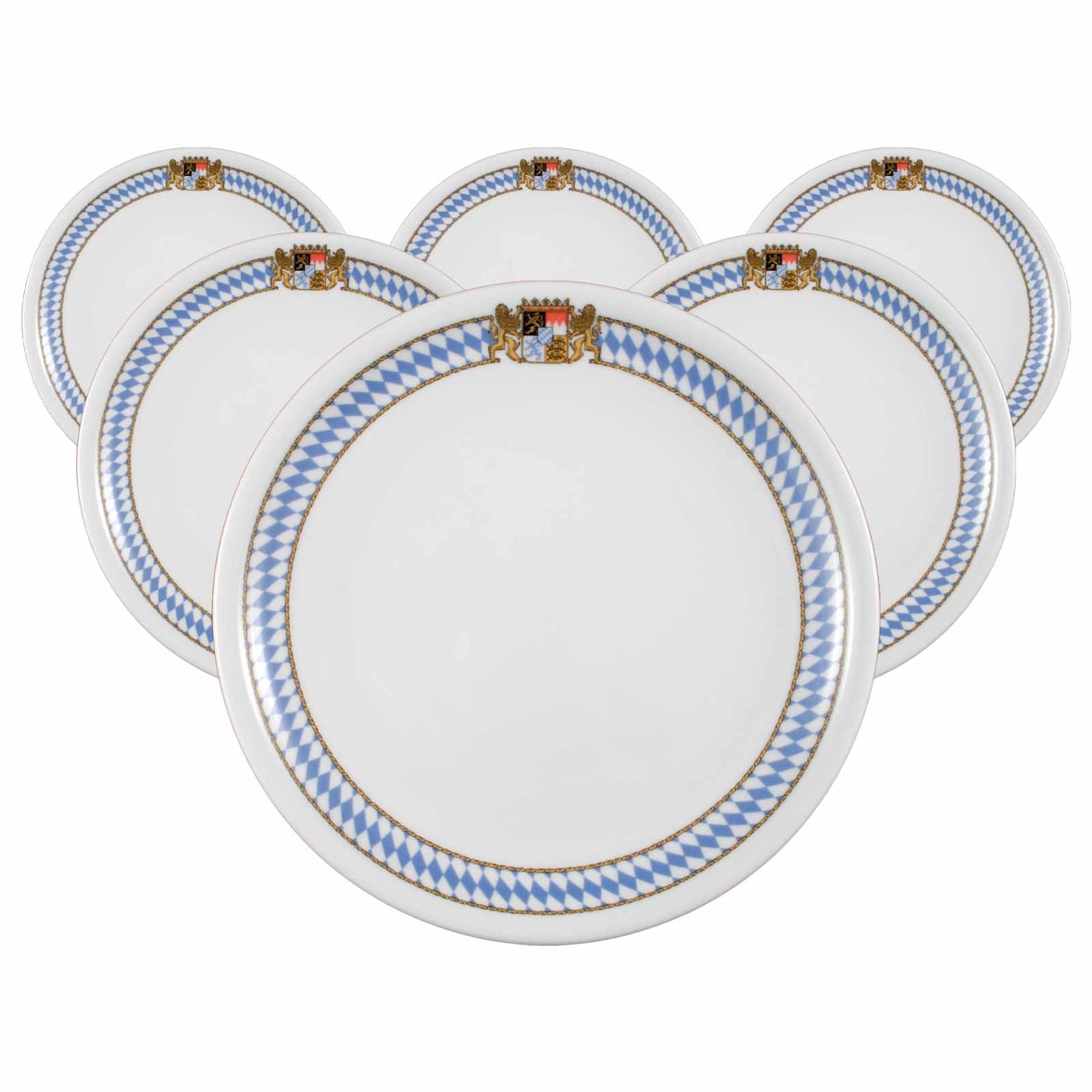 Seltmann Weiden Compact Bayern Speiseteller ø 25,4 cm 6er Set