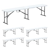 thumbnail of Banco plegable Rekkem HDPE 180 x 30 x 45cm x5 Blanco